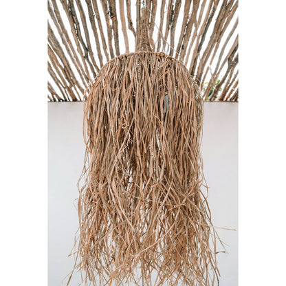 Rattan Pendant Lamp - Natural Woven Light, Handmade Style