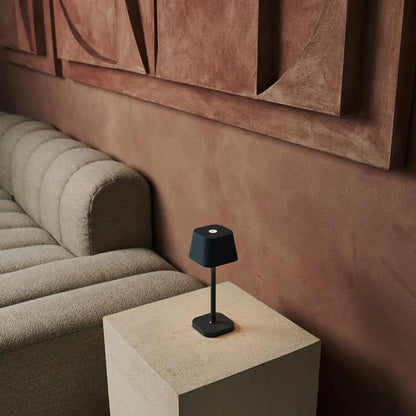 Ava Stone Grey Rechargeable Table Lamp | Stylish, Cordless Lamp & Dimmable