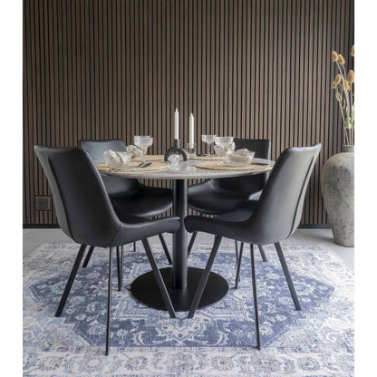 Tapis Havana - Bleu, Chenille Polyester, 160x230cm