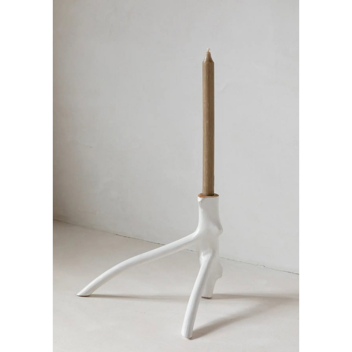 White Twig Candle Holder - Triple Candle Design