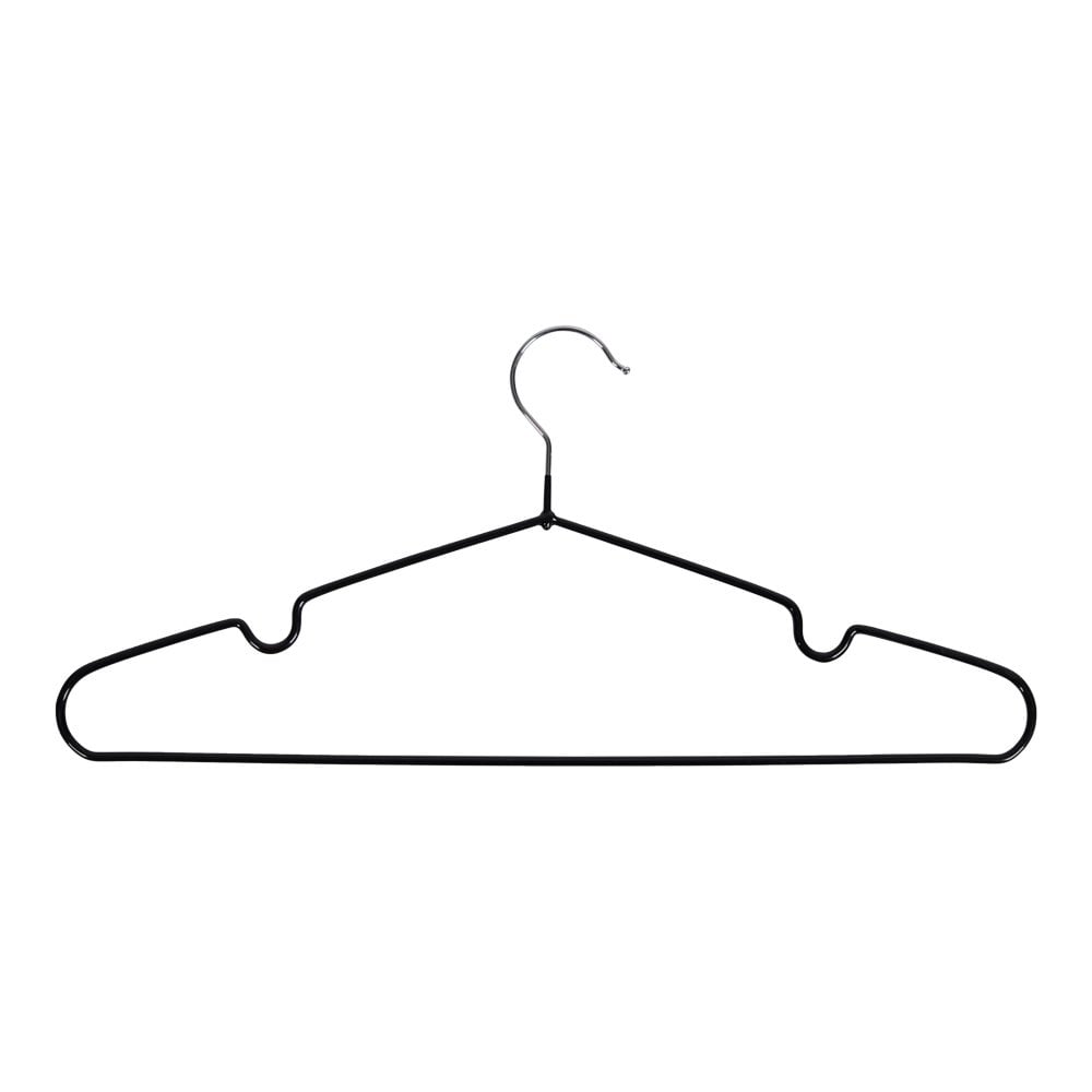 Massa Hangers - Black, Metal, Set of 10