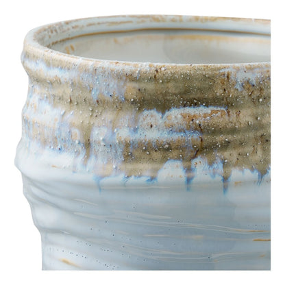 Jarrón, cerámica, azul claro, ø19,5x22,5