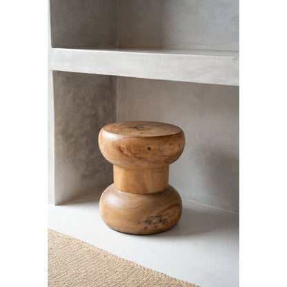 Natural Suar Wood Stool - Wayra Organic Accent Seating