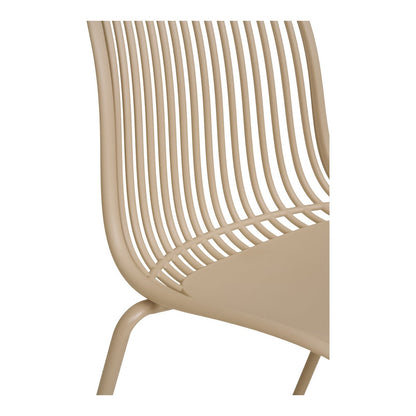 Branson Garden Chair - Sand, Stackable, 55x46.5x82 cm - Set of 4