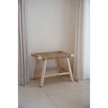 Seagrass Stool - Natural Woven Accent Stool - Medium