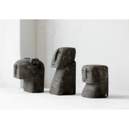Hand Carved Sumba Stone Statue - Indonesian Art Decor
