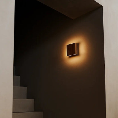 Walnut Cordless Wall Light - Rechargeable Dimmable Accent Lighting