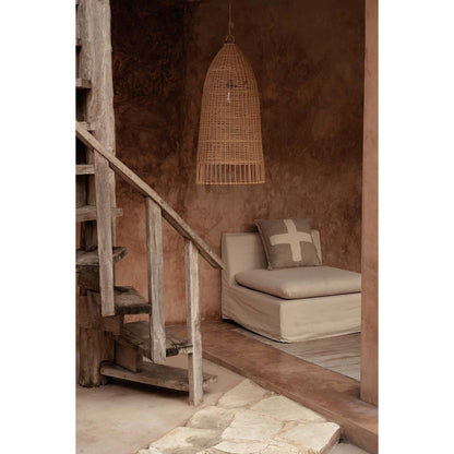 Rattan Pendant Light - Large Natural Coastal Style