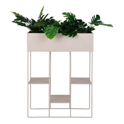 Rabo Planter - Planter, steel, 3 shelves, sand, 25x60x80 cm
