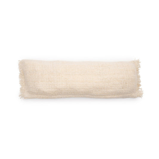 Textured Cream Lumbar Pillow Cover – Oh My Gee, 35x100 cm