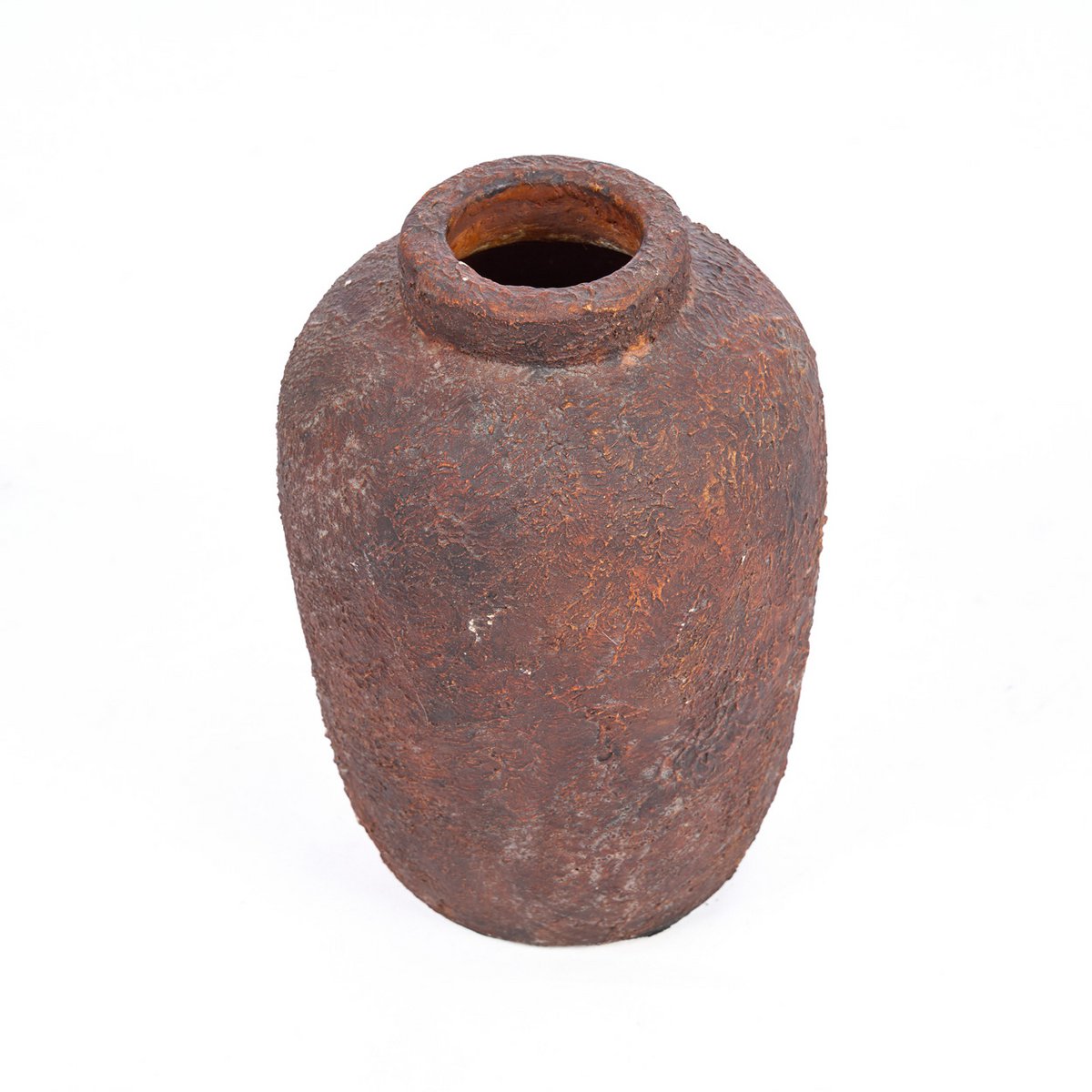Terracotta Vase - Burgundy Clay Echo Vase - Small