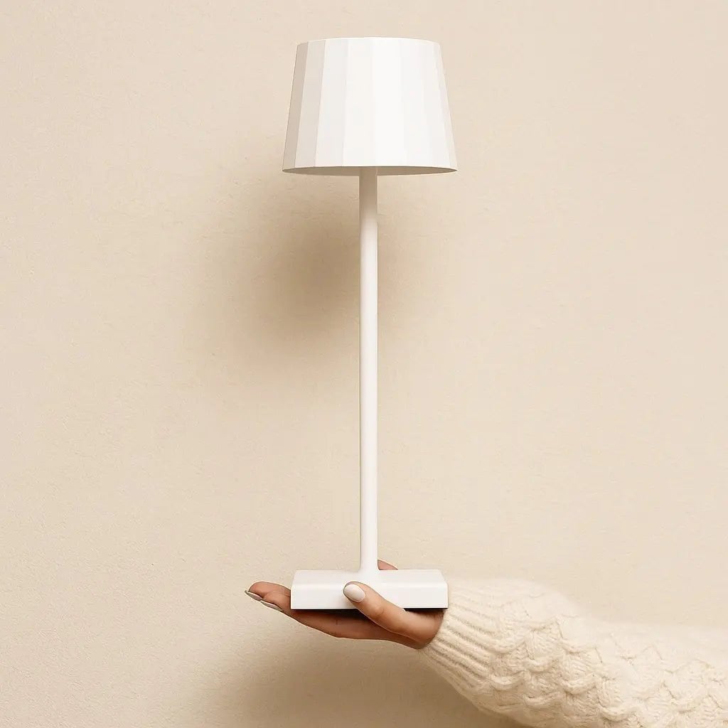 William White Rechargeable Table Lamp | Cordless, Dimmable & 120-Hour Battery Life