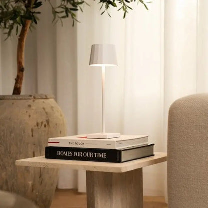 William White Rechargeable Table Lamp | Cordless, Dimmable & 120-Hour Battery Life