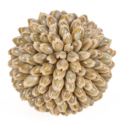 Shell Ball Decor - Coastal Home Accent - Medium