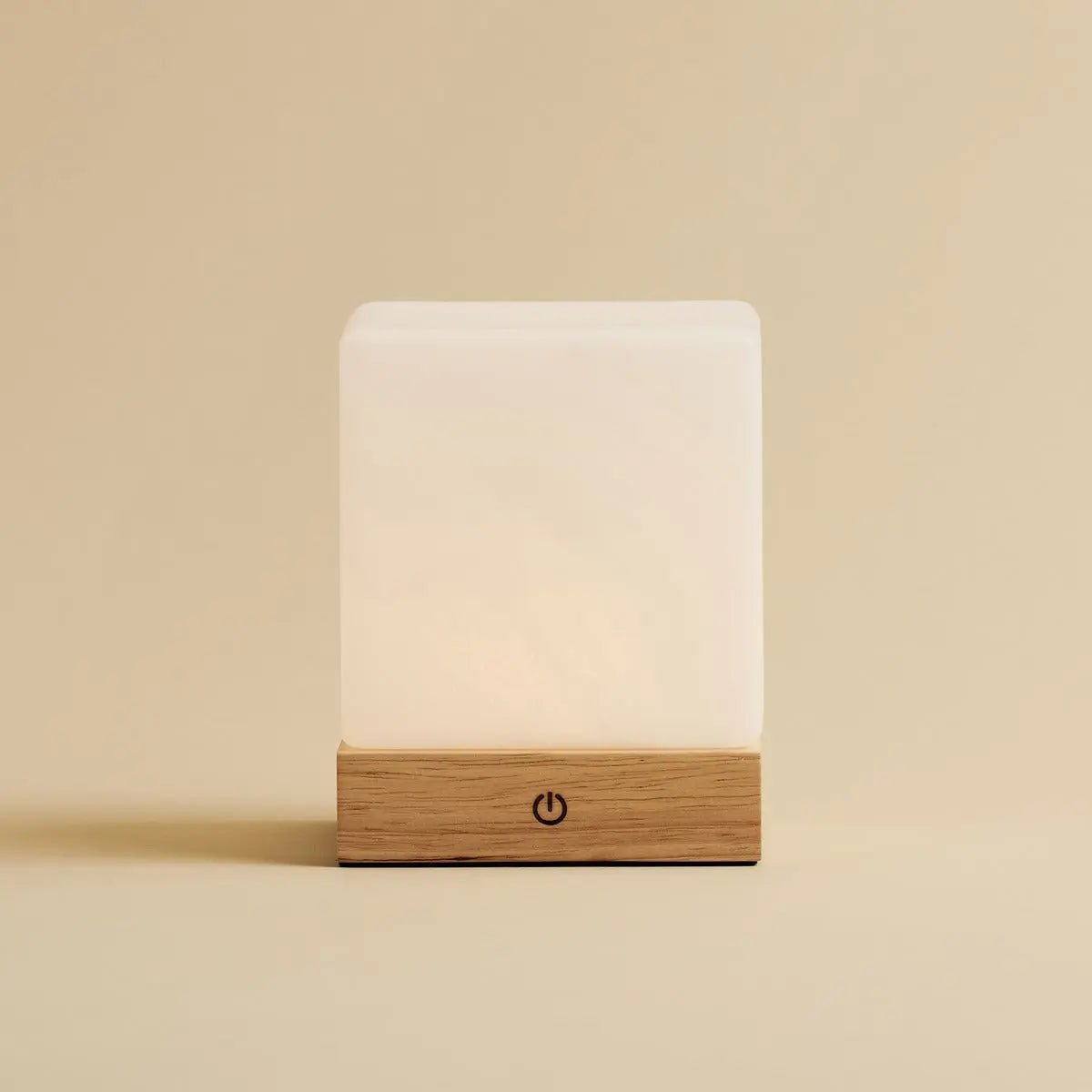 Yce Light Brown Cordless Wooden Lamp | Rechargeable, Dimmable & 100-Hour Battery Life