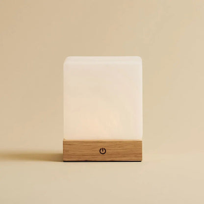 Yce Light Brown Cordless Wooden Lamp | Rechargeable, Dimmable & 100-Hour Battery Life