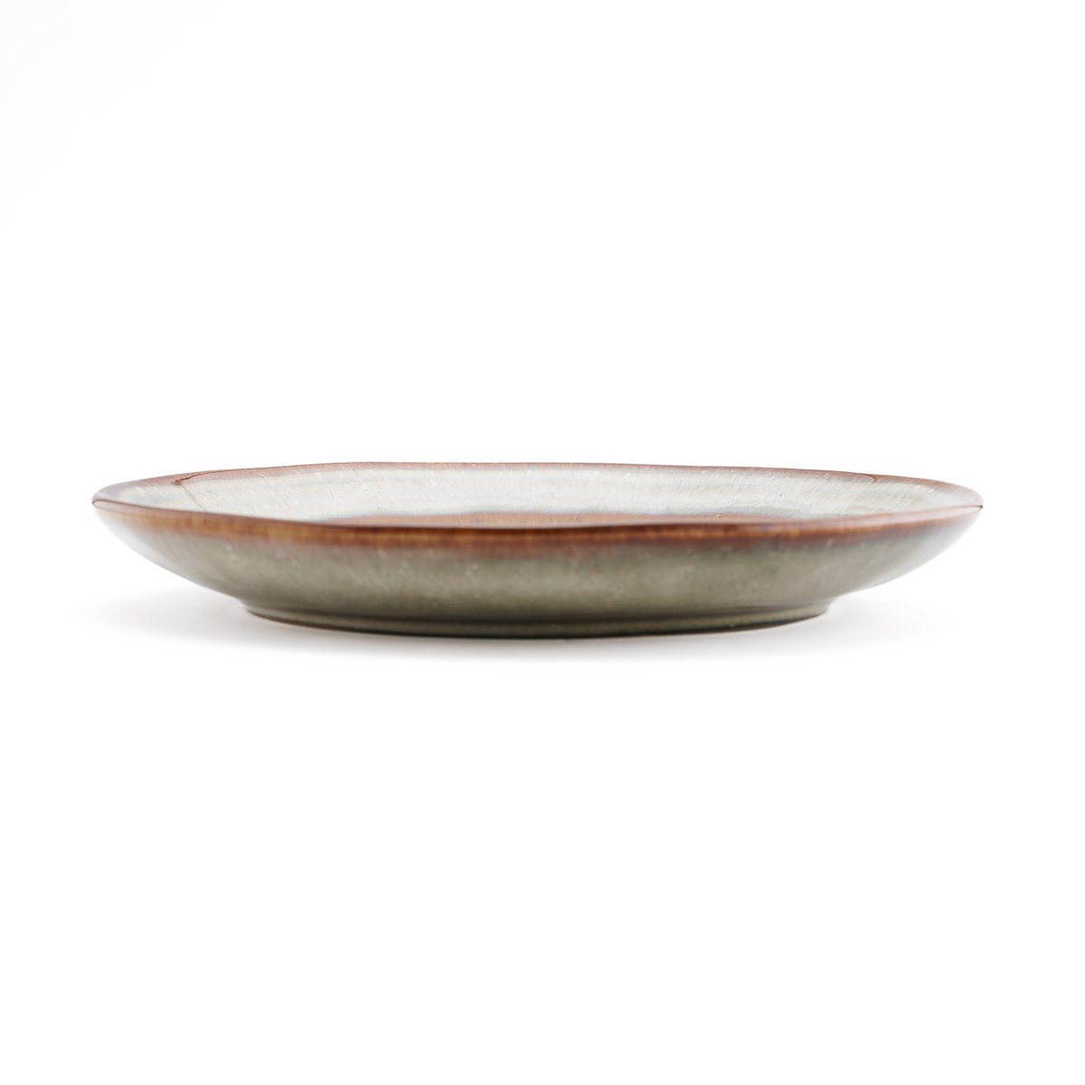 Ceramic Appetizer Plate - Portuguese Design, Unique Crackle Glaze