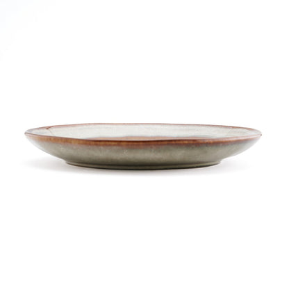 Ceramic Appetizer Plate - Portuguese Design, Unique Crackle Glaze