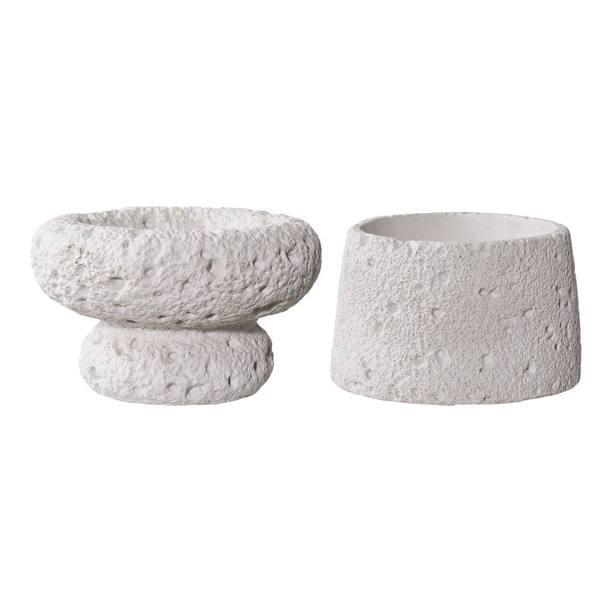 Cement Candle Holders - Modern Grey Set of 2