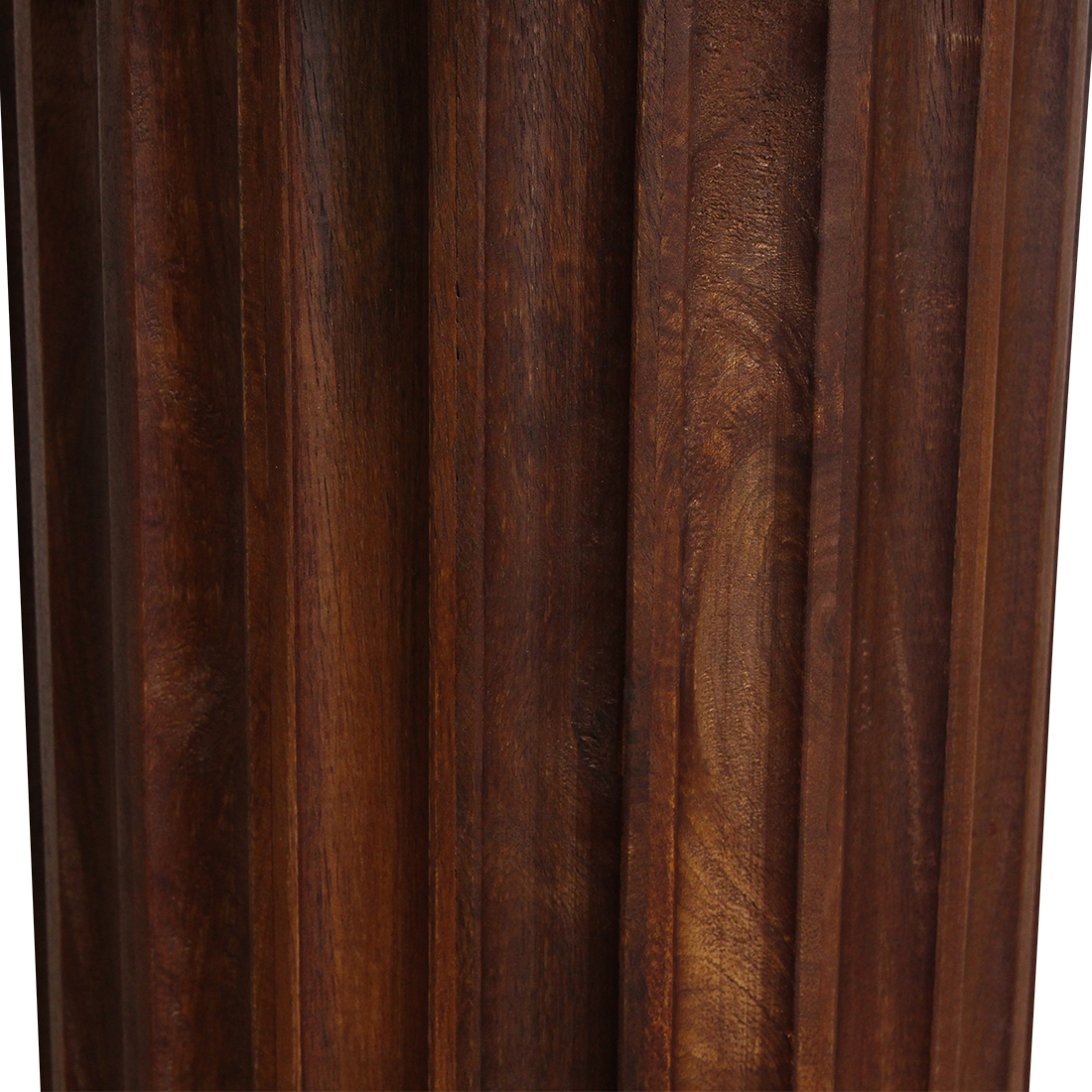 Bullnose side table brown 50 cm
