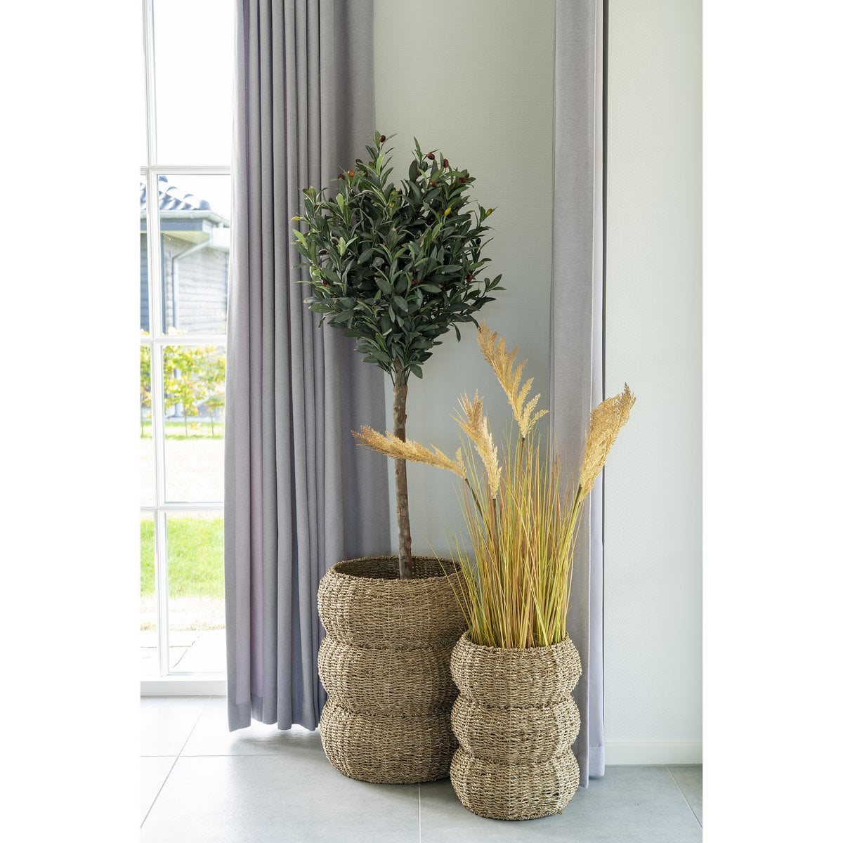 Seagrass Storage Baskets - Natural Set of 2 | Sarbas