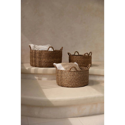 Seagrass Storage Basket – Quatre Mains Design, Natural Finish - Medium