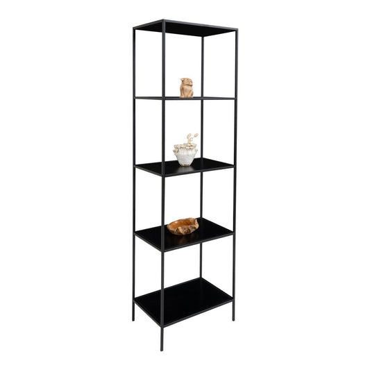 Vita Shelf – czarny, stalowa, 51x36x170cm