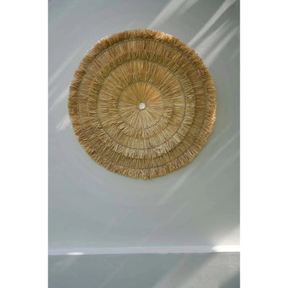 Natural Sisal Wall Decor Circle - XL Handwoven Wall Art