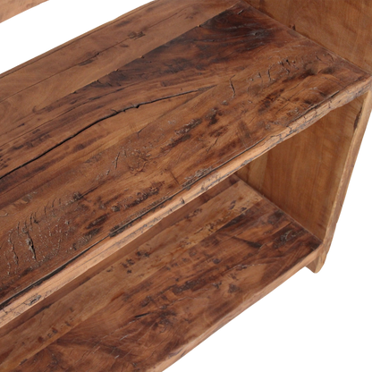 Recycled Wood 5-Shelf Rack - Farmwood Rustic Shelving Unit