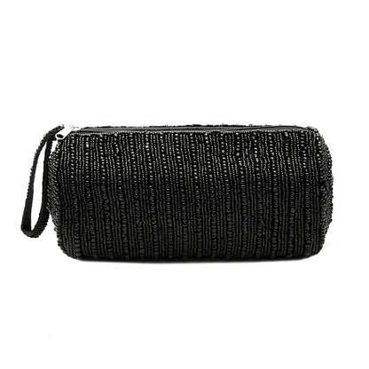 Cotton Pencil and Beauty Case - Black