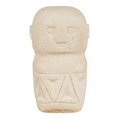 Decoration - Decoration in cement, beige, 5,5x5,5x10 cm