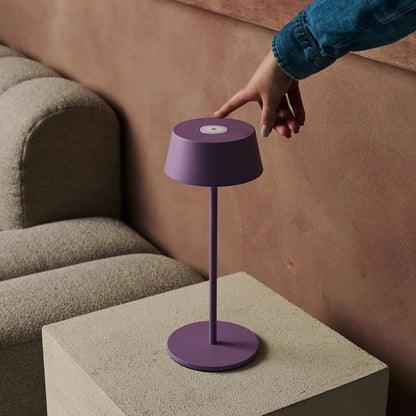 Cordless Table Lamp – Violet Rechargeable Dimmable LED Lamp