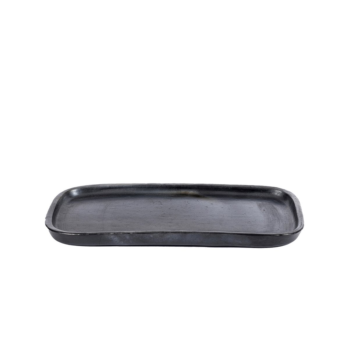 Black Terracotta Tapas Plate - Small Serving Dish for Appetizers