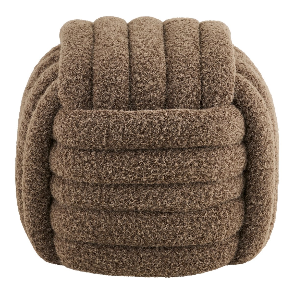 Napier Brown Pouf - Versatile Seating | House Nordic