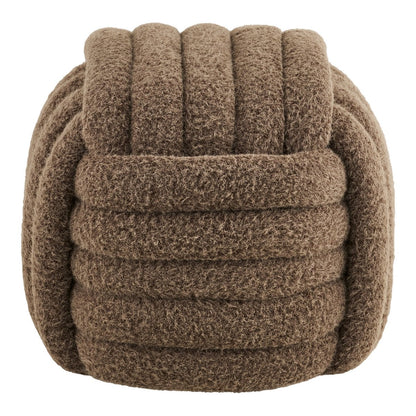 Napier Brown Pouf - Versatile Seating | House Nordic