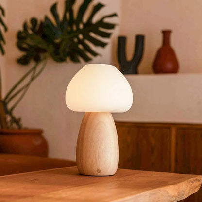 Rechargeable Bear Table Lamp - Brown Cordless Dimmable Night Light