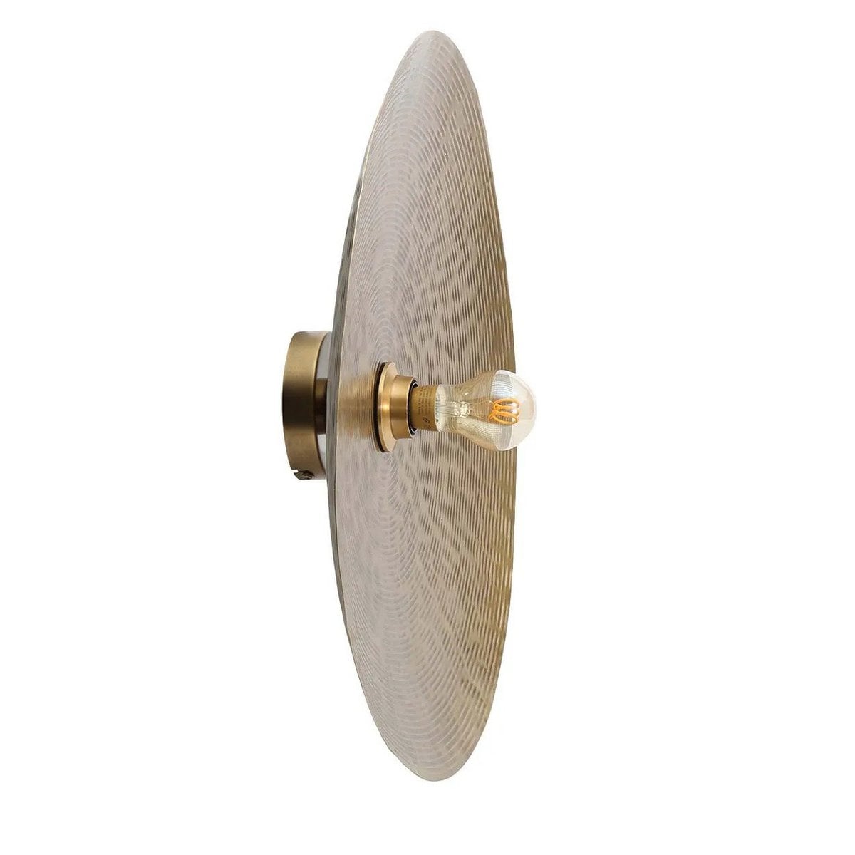 Brass Wall Lamp Full Moon Design - Medium | Indoor Lighting