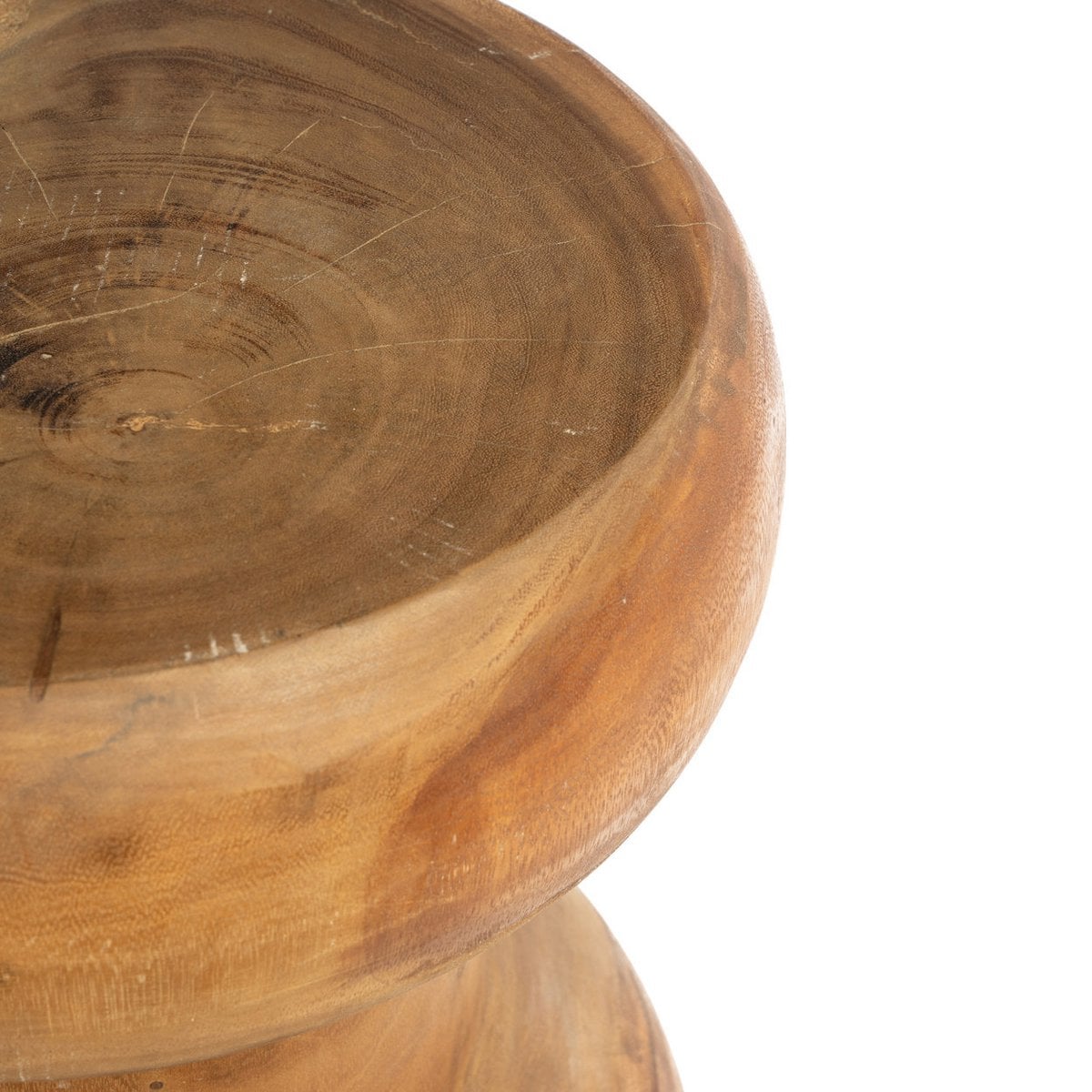 Natural Suar Wood Stool - Wayra Organic Accent Seating