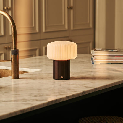 Margaux Dark Brown Rechargeable Table Lamp | Stylish, Cordless & 3 Light Modes