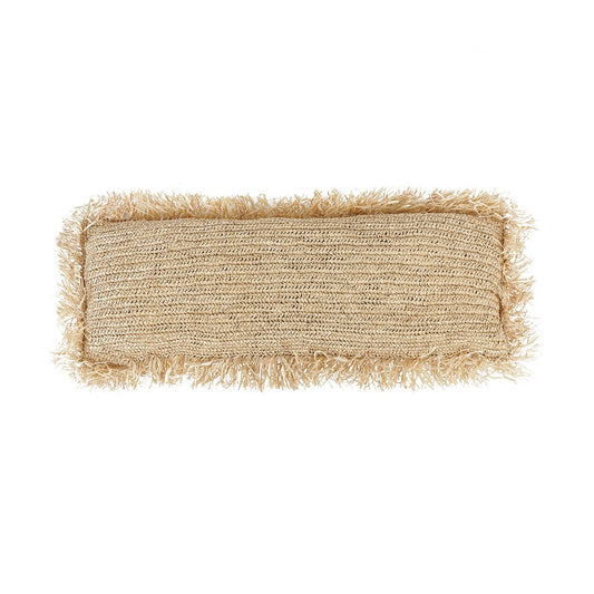 Raffia Cushion Cover Rectangular - Natural - 35x100