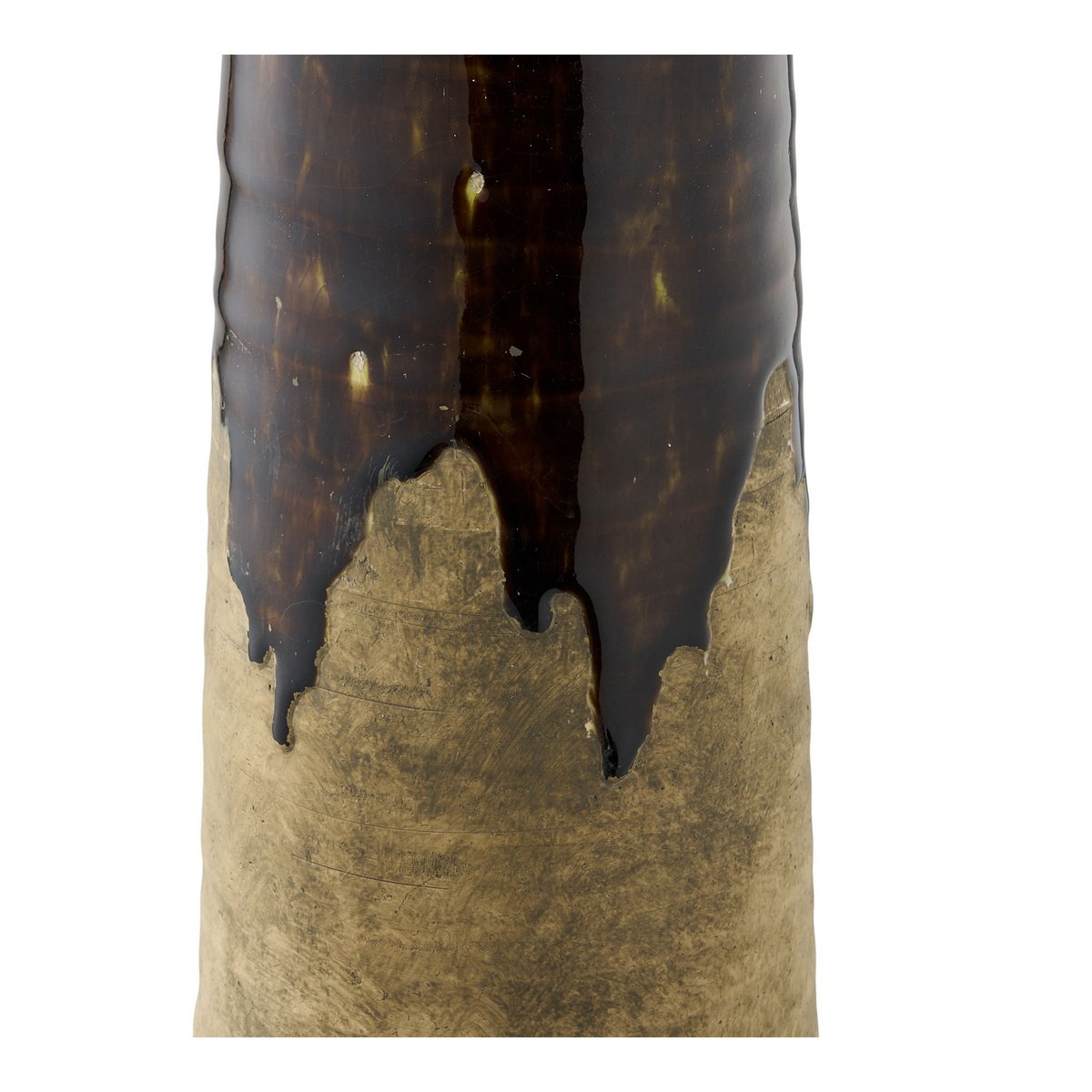 Ceramic Vase Brown - Modern Decorative Vase, 48 cm Tall