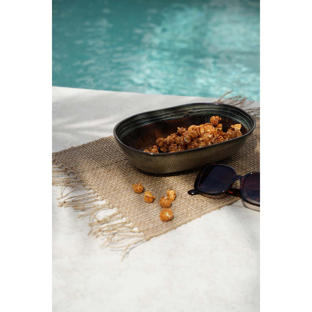 Handmade Ceramic Oval Bowl - Large | Comporta Collection