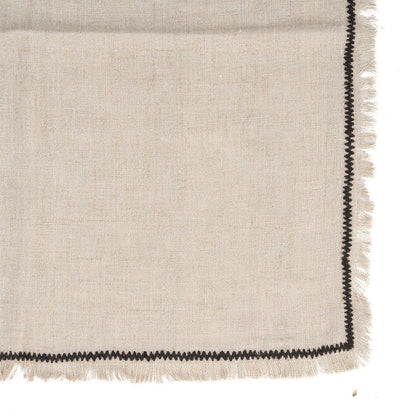 The Tuscany Napkin - Natural Black - 45x45