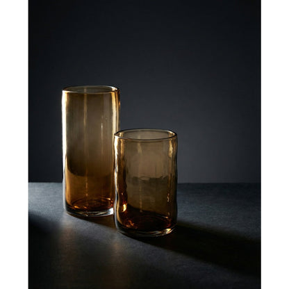 Charcoal Recycled Glass High Tumbler - Tall Drink Glass, Large