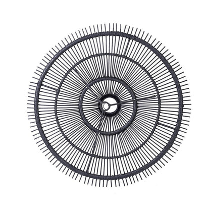 Rattan Pendant Light - Large Black Handwoven Ceiling Fixture