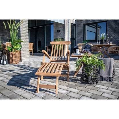 Arrecife Teak Deck Chair - Natural, Teak, 150x60x95 cm