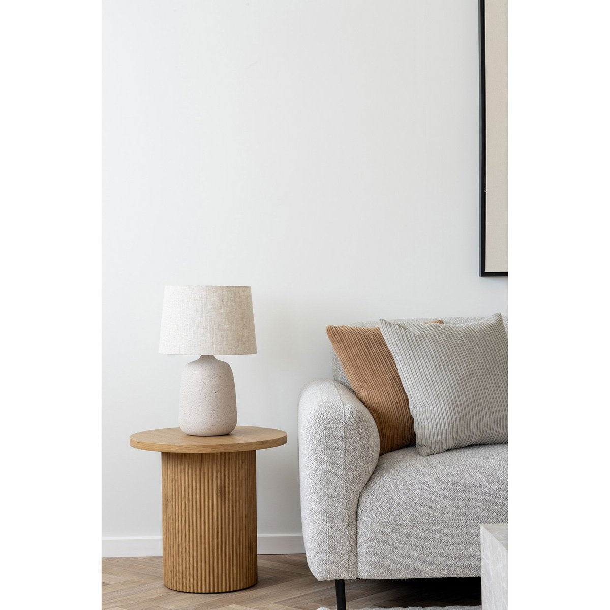 Light Brown Accent Cushion - Soft Neutral Tone, 45x45 cm