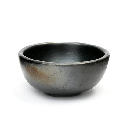 Burned Terracotta Bowl - Small Black Decorative Bowl