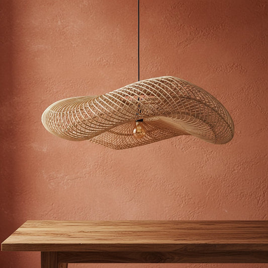 Wave hanging lamp Naturel XL