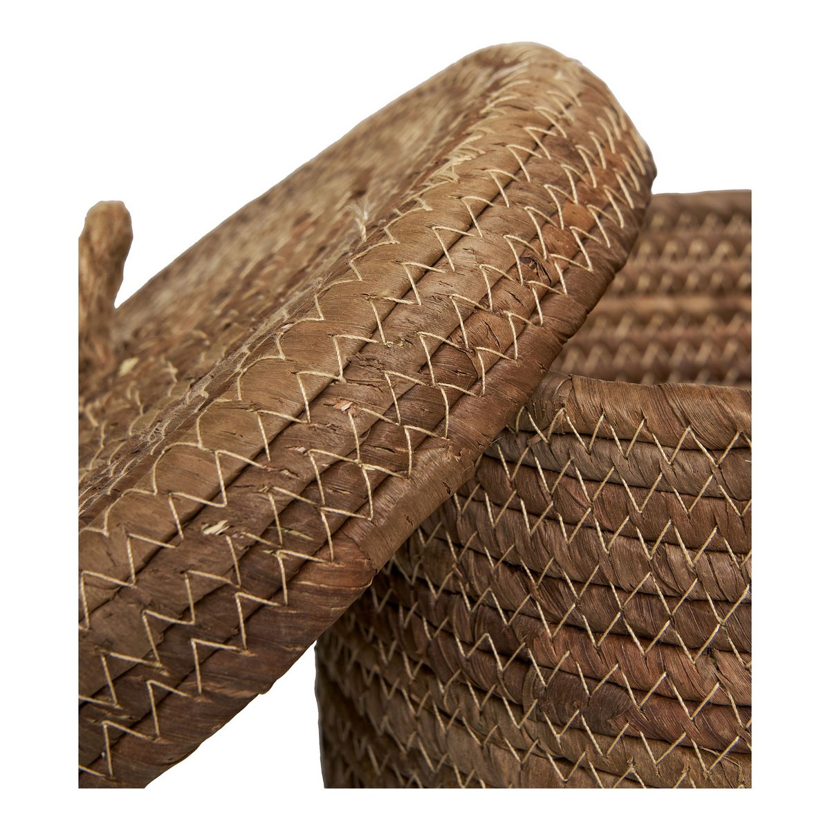 Banana Leaf Storage Baskets – Natural Woven Baskets, Set of 2
